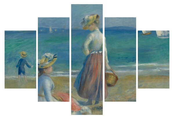 Slika - Auguste Renoir, Figures on the Beach, reprodukcije (150x105 cm)