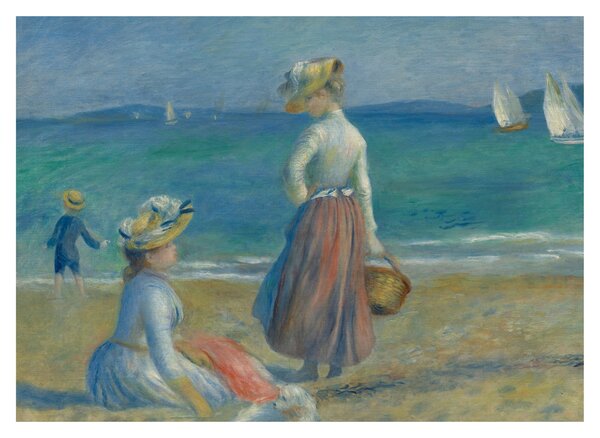 Slika - Auguste Renoir, Figures on the Beach, reprodukcije (70x50 cm)