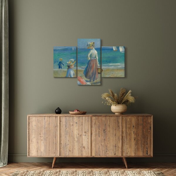 Slika - Auguste Renoir, Figures on the Beach, reprodukcije (90x60 cm)