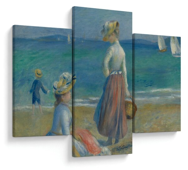 Slika - Auguste Renoir, Figures on the Beach, reprodukcije (90x60 cm)