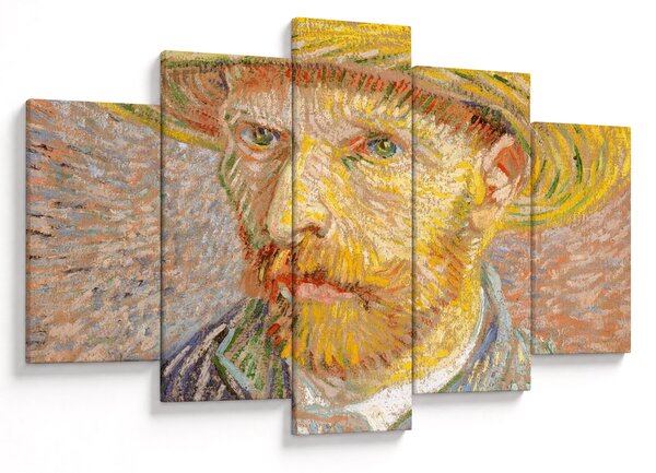 Slika - Vincent van Gogh, Self-Portrait with a Straw Hat (The Potato Peeler), reprodukcije (150x105 cm)