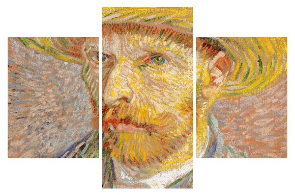 Slika - Vincent van Gogh, Self-Portrait with a Straw Hat (The Potato Peeler), reprodukcije (90x60 cm)