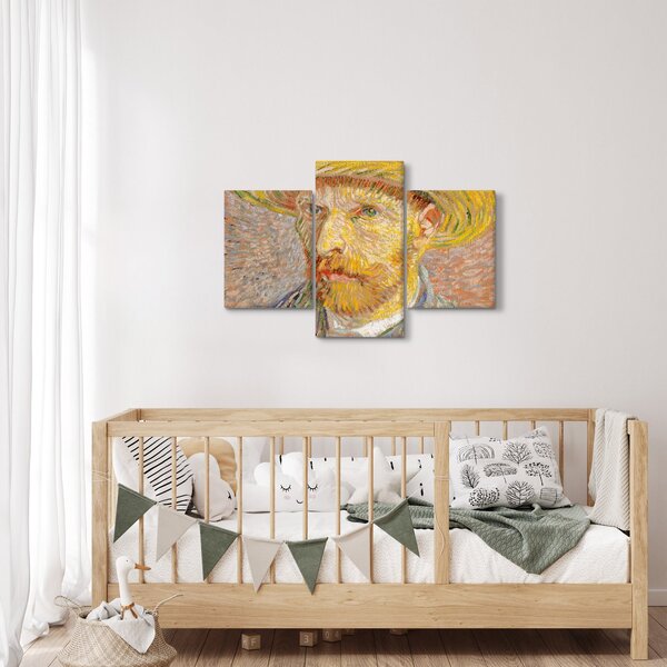 Slika - Vincent van Gogh, Self-Portrait with a Straw Hat (The Potato Peeler), reprodukcije (90x60 cm)