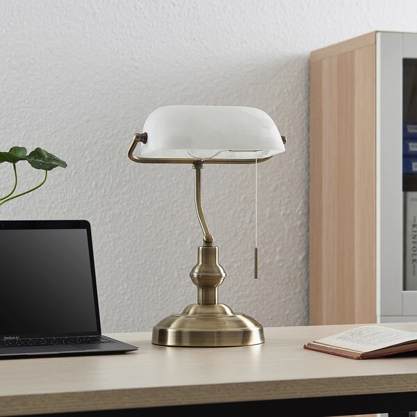 Stolne Lampa Lindby, Profina, Bronca / stari mesing, Dnevna soba, Metal, Antički