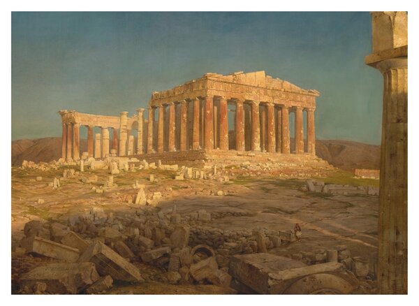 Slika - Frederic Edwin Church, The Parthenon, reprodukcije (70x50 cm)