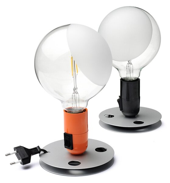 Stolne Lampa FLOS, Lampadina, Crno, Dnevna soba, Metal, Dizajn