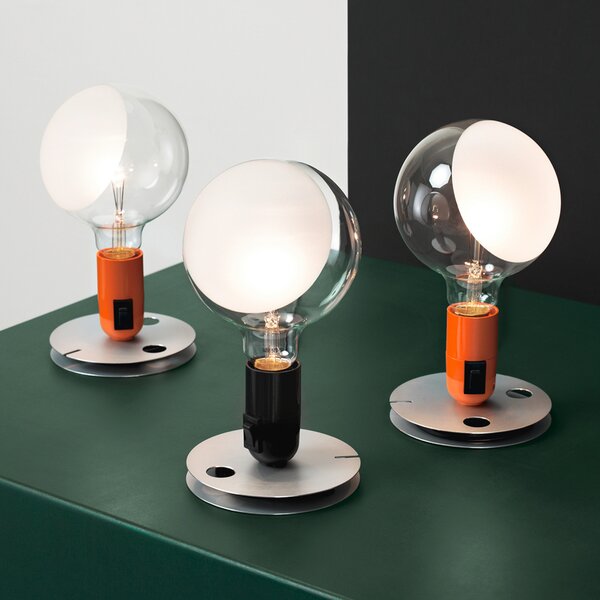 Stolne Lampa FLOS, Lampadina, Crno, Dnevna soba, Metal, Dizajn