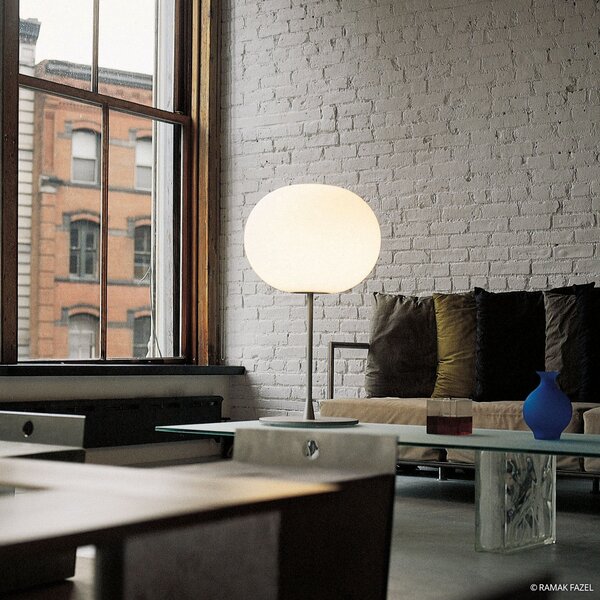 Stolne Lampa FLOS, GLO-BALL, prigušiv, Bijela, Dnevna soba, Staklo, Dizajn