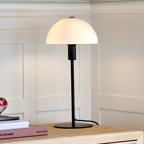 Stolne Lampa Nordlux, Ellen, Crno, Spavaća soba, Staklo, Skandinavski