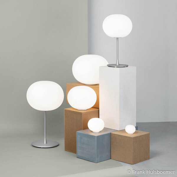 Stolne Lampa FLOS, GLO-BALL, prigušiv, Bijela, Dnevna soba, Staklo, Dizajn