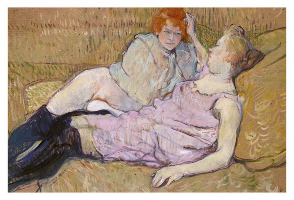 Slika - Henri de Toulouse-Lautrec, The Sofa, reprodukcije (90x60 cm)
