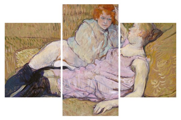 Slika - Henri de Toulouse-Lautrec, The Sofa, reprodukcije (90x60 cm)