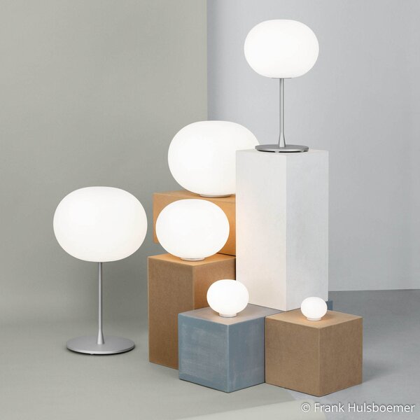 Stolne Lampa FLOS, GLO-BALL, prigušiv, Bijela, Dnevna soba, Staklo, Dizajn