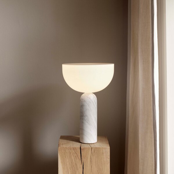 Stolne Lampa New Works, Kizu Large, Bijela, Dnevna soba, Kamen, Dizajn