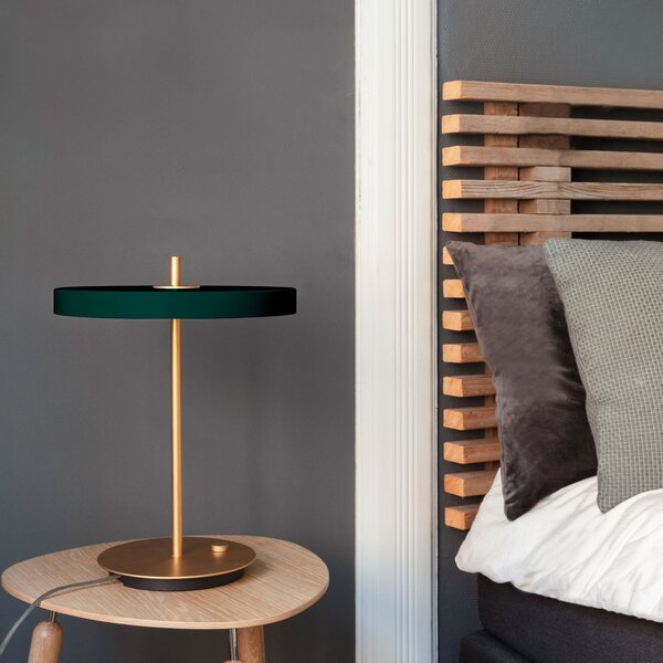 Stolne Lampa UMAGE, Asteria Table, prigušiv, Zelena, Dnevna soba, Aluminij, Dizajn