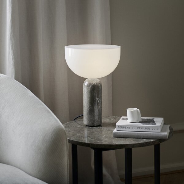 Stolne Lampa New Works, Kizu Small, Sivo, Dnevna soba, Kamen, Dizajn