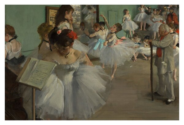 Slika - Edgar Degas, The Dance Class, reprodukcije (90x60 cm)