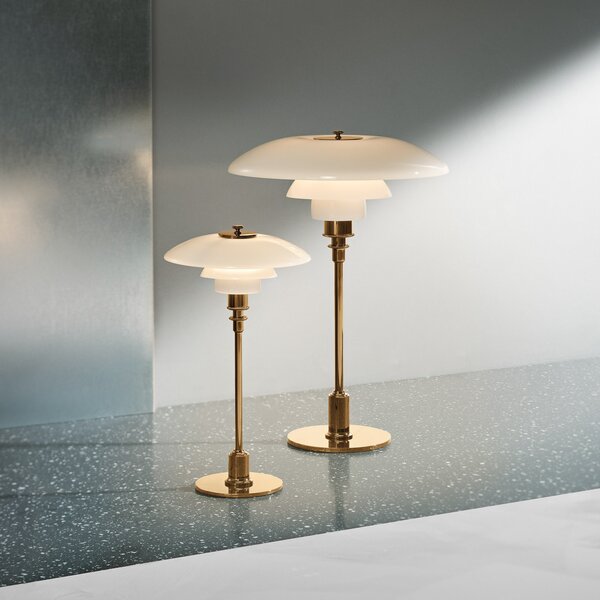 Stolne Lampa Louis Poulsen, PH 2/1, Zlato / mjed, Dnevna soba, Metal, Dizajn