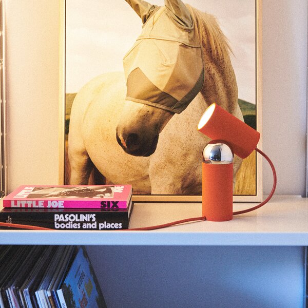 Stolne Lampa FLOS, Bilboquet, Crvena, Dnevna soba, Plastika, Dizajn