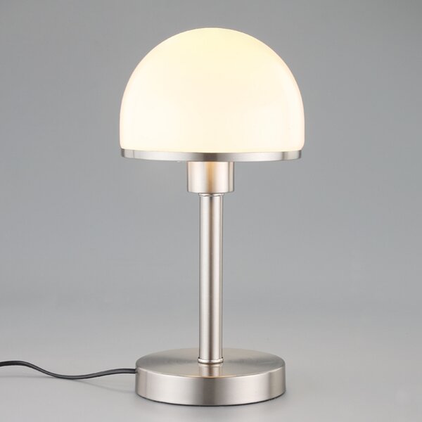 Stolne Lampa Lindby, Jolie, Sivo, Spavaća soba, Metal, Moderan