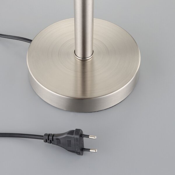Stolne Lampa Lindby, Jolie, Sivo, Spavaća soba, Metal, Moderan