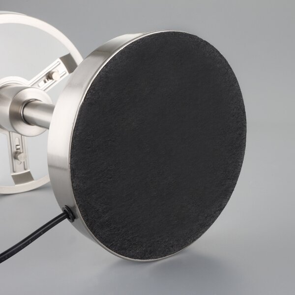 Stolne Lampa Lindby, Jolie, Sivo, Spavaća soba, Metal, Moderan