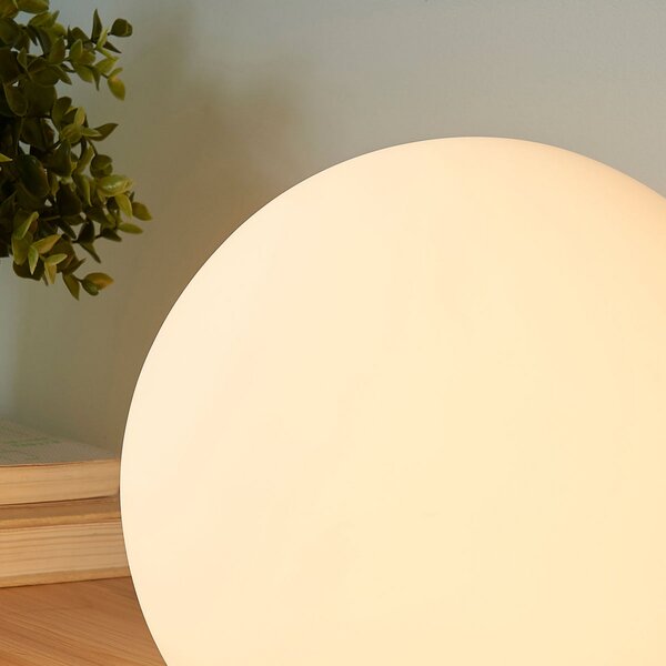 Stolne Lampa Lindby, Marike, Bijela, Dnevna soba, Staklo, Moderan