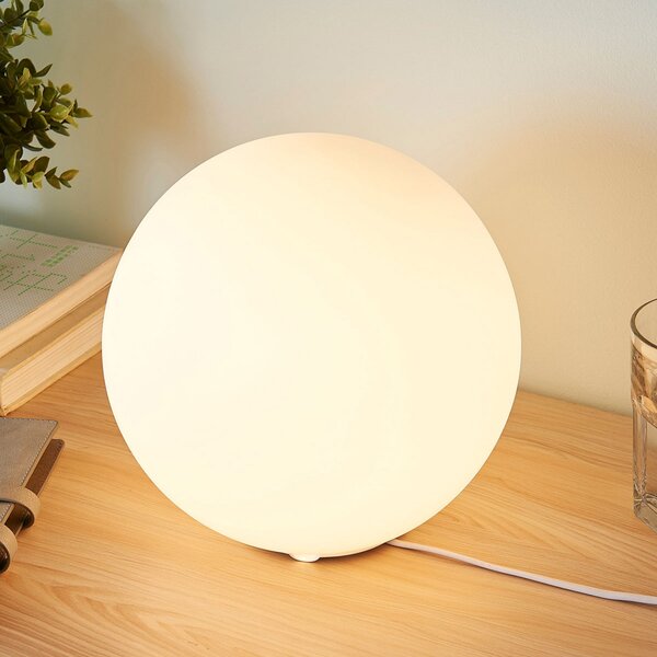 Stolne Lampa Lindby, Marike, Bijela, Dnevna soba, Staklo, Moderan