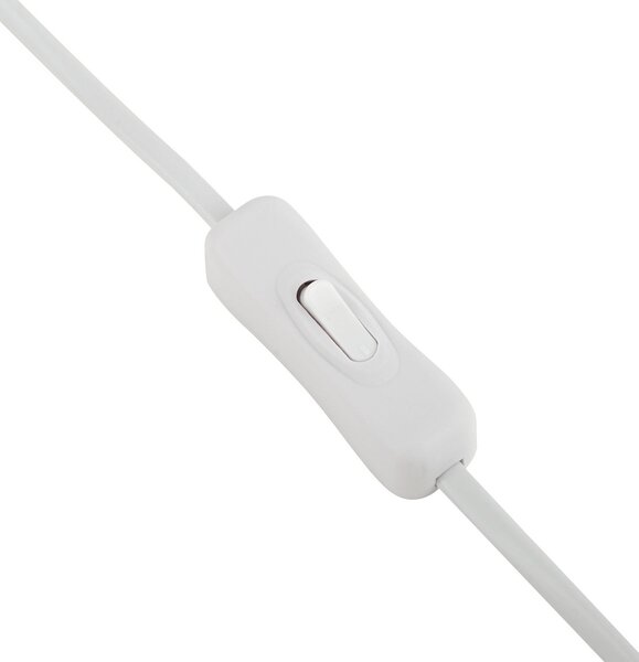 Stolne Lampa Lindby, Florentino, Bijela, Dnevna soba, Tkanina / tekstil