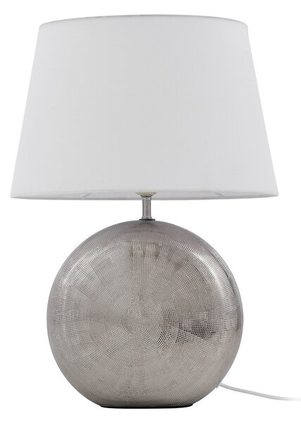 Stolne Lampa Lindby, Florentino, Bijela, Dnevna soba, Tkanina / tekstil