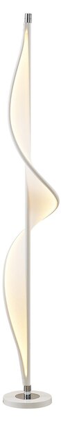 Podne Lampa Lucande, Edano, prigušiv, Bijela, Dnevna soba, Tkanina / tekstil, Moderan