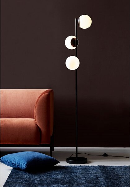 Podne Lampa Nordlux, Lilly, Crno, Dnevna soba, Metal, Skandinavski