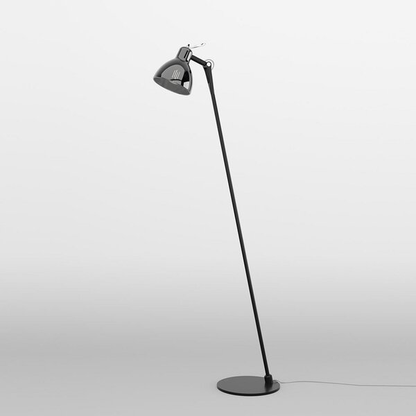 Podne Lampa Rotaliana, Luxy F0 Glam, Crno, Dnevna soba, Metal, Dizajn
