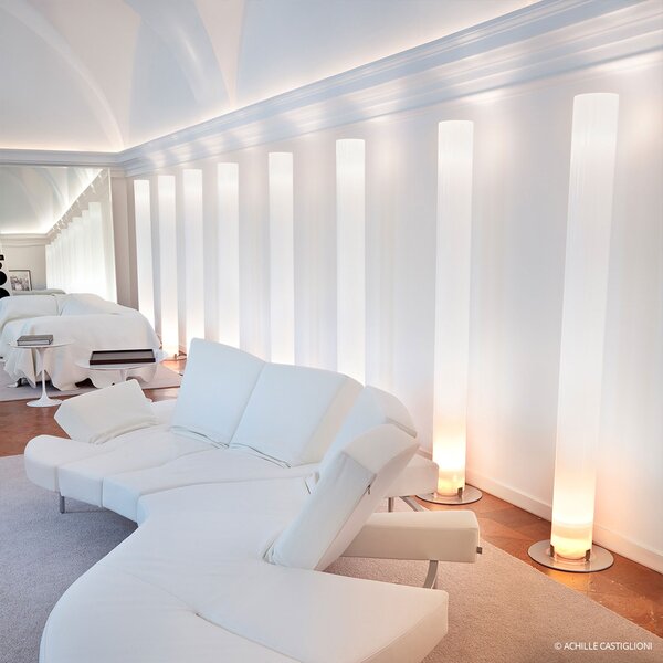 Podne Lampa FLOS, Stylos, Bijela, Dnevna soba, Plastika, Dizajn