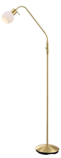 Podne Lampa Lindby, ELAINA, Zlato / mjed, Dnevna soba, Metal, Moderan