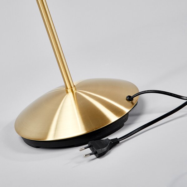 Podne Lampa Lindby, ELAINA, Zlato / mjed, Dnevna soba, Metal, Moderan