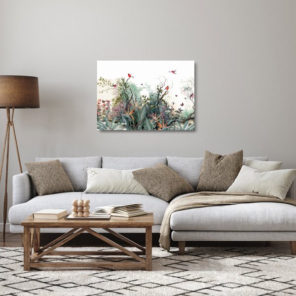 Staklena slika - Prirodni krajolik, akvarel (70x50 cm)