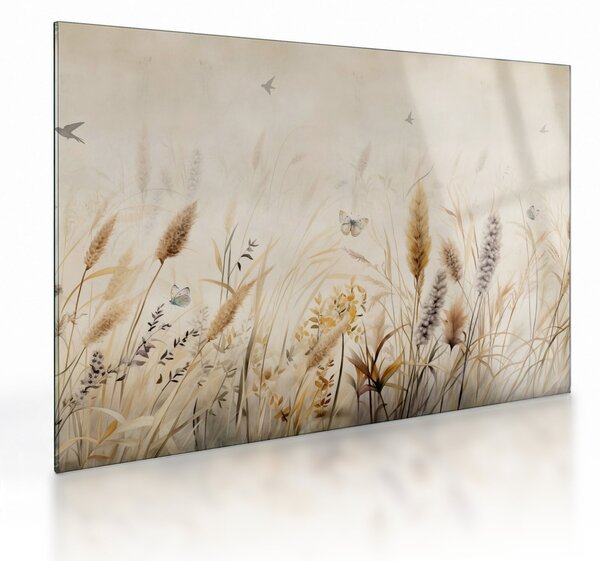 Staklena slika - Divlja livada (70x50 cm)