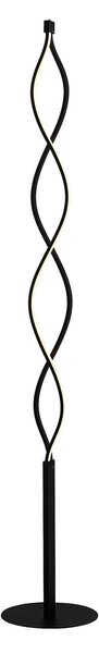 Podne Lampa Lindby, Welina, prigušiv, Crno, Dnevna soba, Metal, Moderan