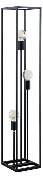 Podne Lampa Lindby, Krisha, Crno, Dnevna soba, Metal, Vintage