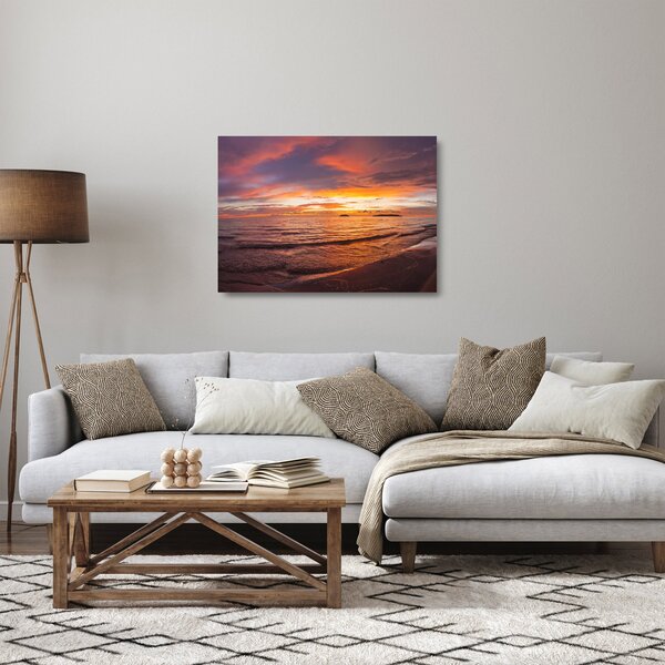 Staklena slika - Zalazak sunca (70x50 cm)
