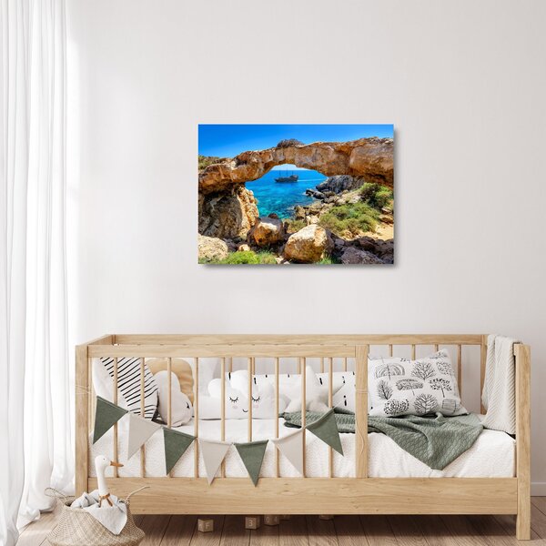 Staklena slika - Cape Greco (70x50 cm)