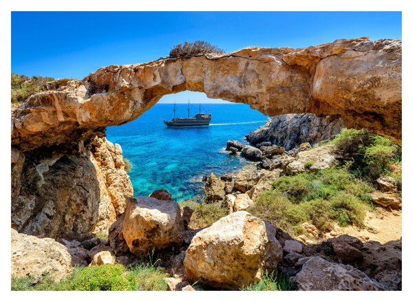 Staklena slika - Cape Greco (70x50 cm)