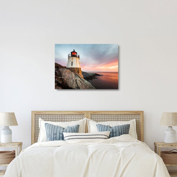 Staklena slika - Svjetionik Castle Hill (70x50 cm)