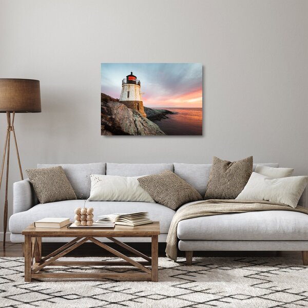 Staklena slika - Svjetionik Castle Hill (70x50 cm)
