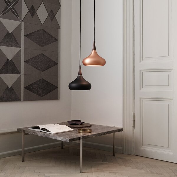 Viseće Svjetiljka FRITZ HANSEN, Orient P1, prigušiv, Crno, Dnevna soba, Metal, Dizajn