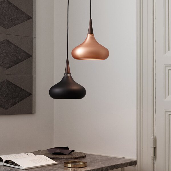 Viseće Svjetiljka FRITZ HANSEN, Orient P1, prigušiv, Crno, Dnevna soba, Metal, Dizajn