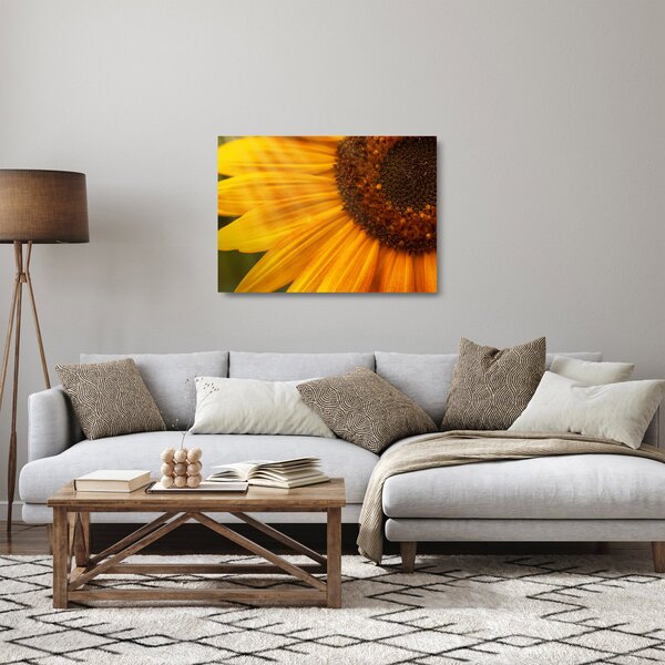 Staklena slika - Suncokreti (70x50 cm)