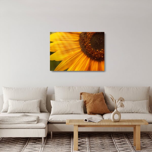 Staklena slika - Suncokreti (70x50 cm)