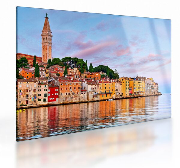 Staklena slika - Rovinj, Croatia (70x50 cm)